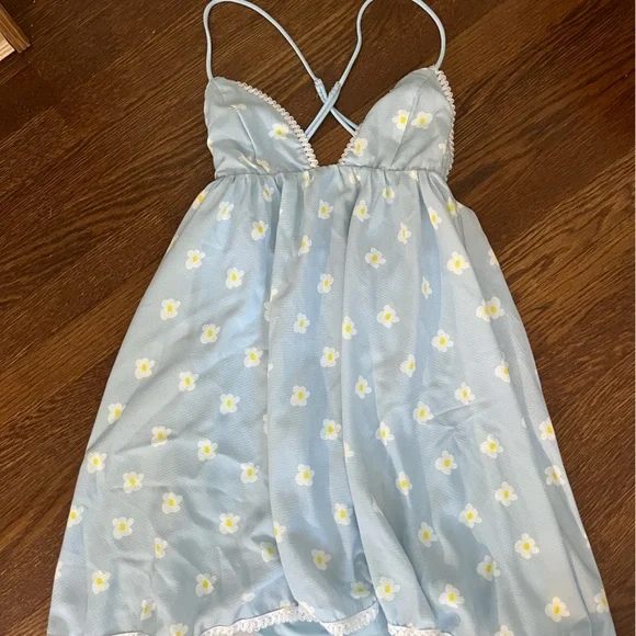 Lucy in the Sky | Dresses | Adorable Blue Dress With Yellow Flowers From  Lucy In The Sky | Poshmark